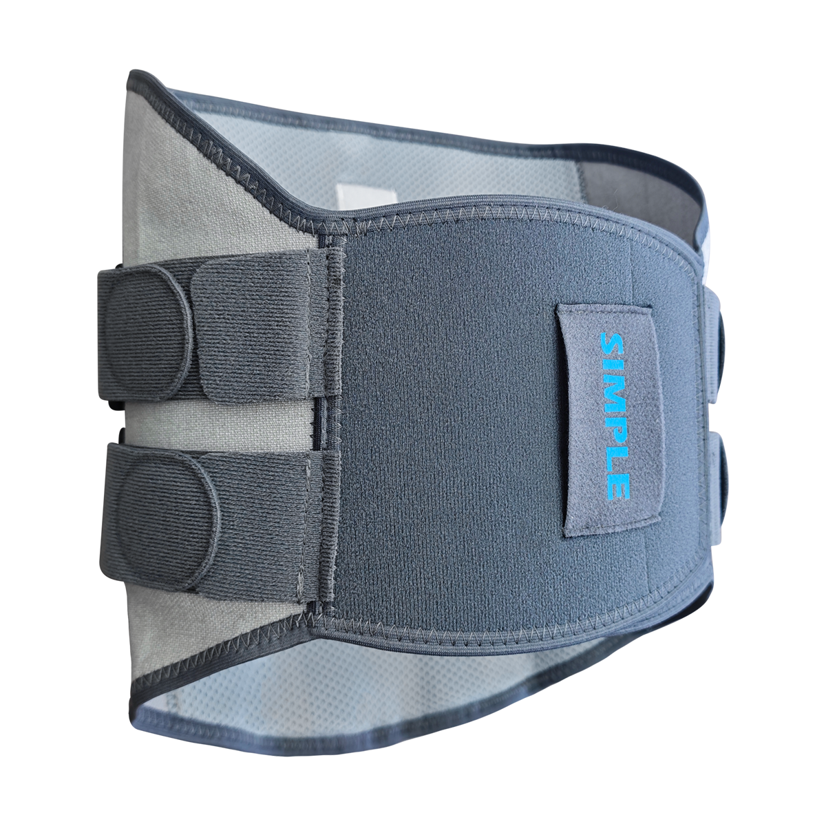 SIMPLE Cinto Abdominal Cinza LO 106 – Suporte Superior e Conforto Dorso-Lombar